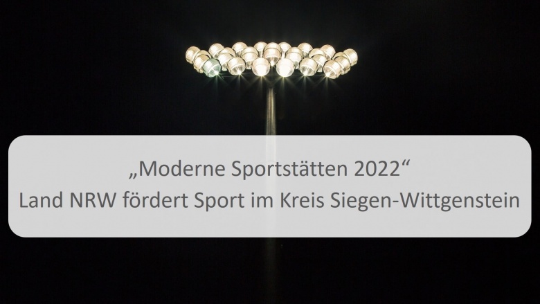 Fördermittel Moderne Sportstätte 2022 