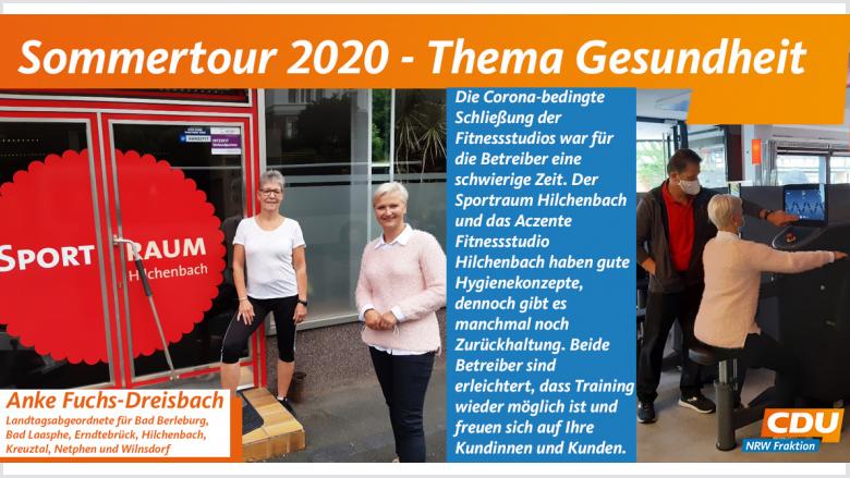 Sommertour 2020 bei Sportraum Hilchenbach und Fitnessstudio Aczente