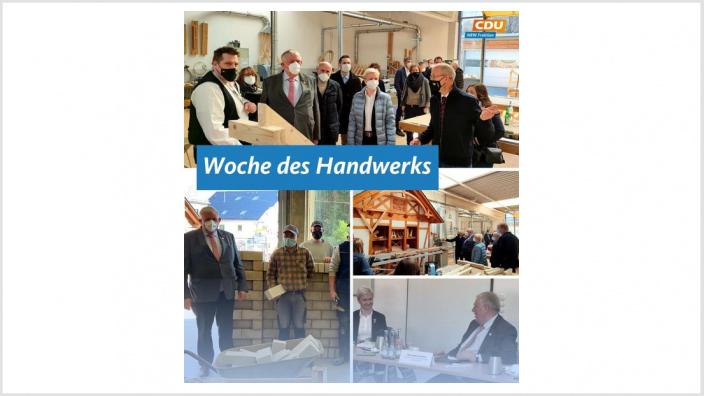 NRW-Arbeitsminister Laumann besucht Handwerker beim AWZ in Fellinghausen.